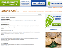Tablet Screenshot of insolvencni.cz